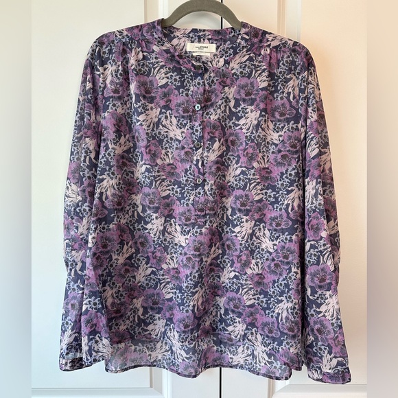 Isabel Marant Etoile Maria Purple Floral Blouse (Size 40/L) - Picture 1 of 8
